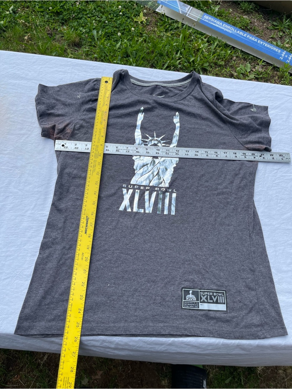 Nike Super Bowl XLVIII Gray adult  Graphic Tee XL